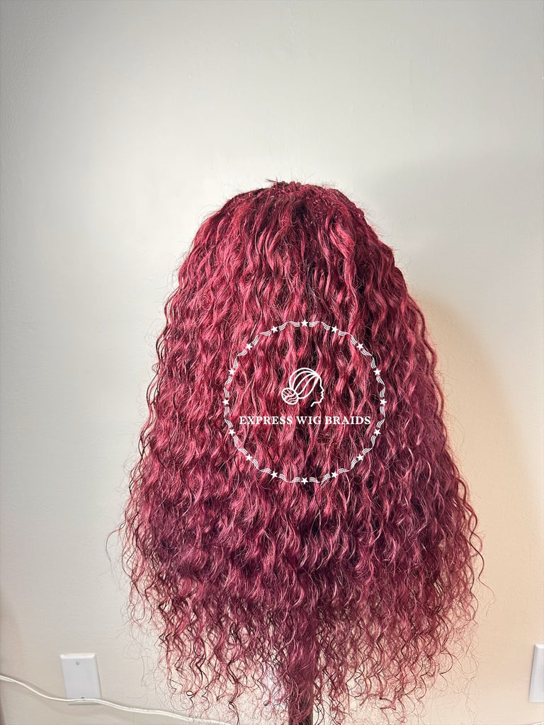 100% Human Hair Wet & Wavy Micro Braid Wig - Indiana 9