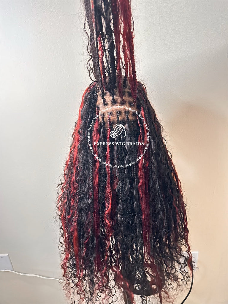 Bohemian Cornrow Knotless Braids - Latika