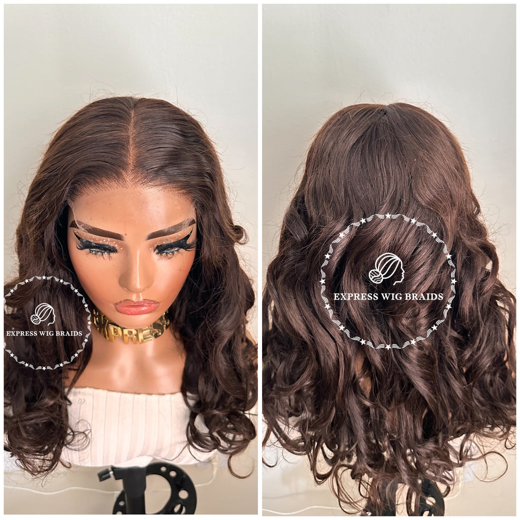 HD lace Closure Human Hair Wig - Jade