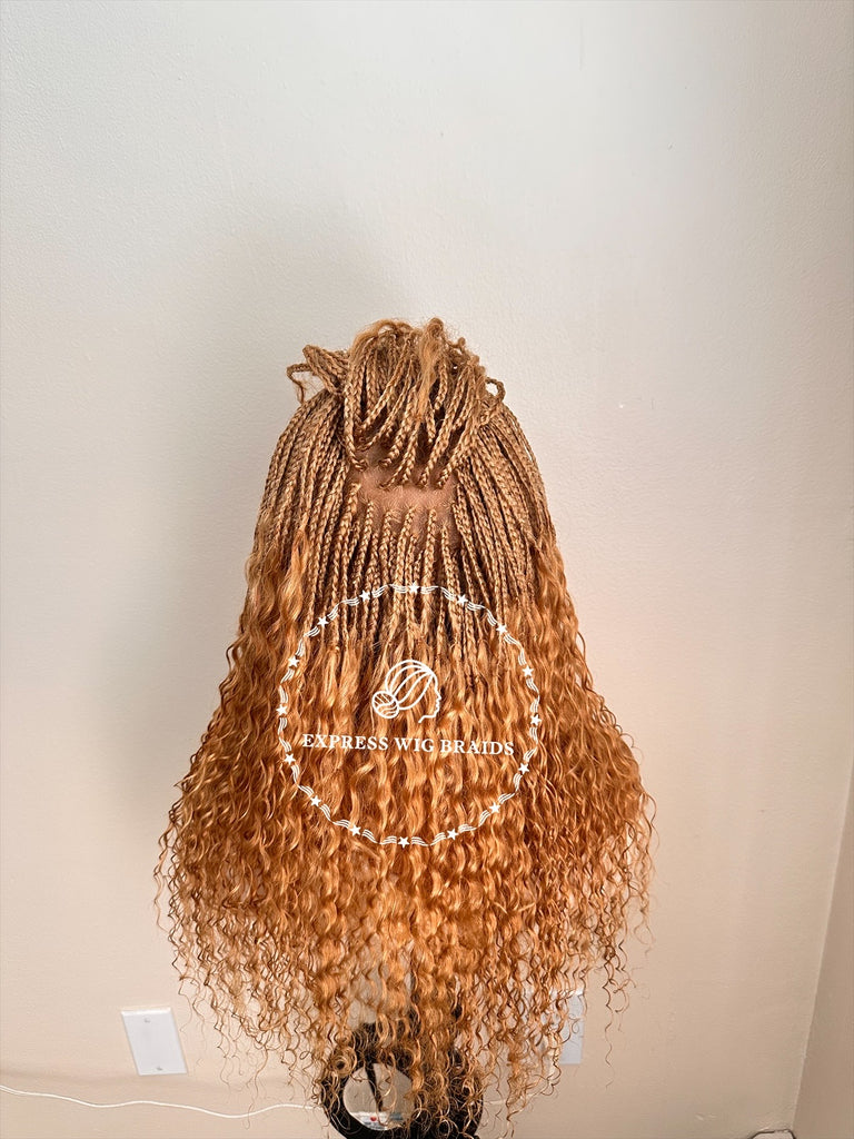 Human Hair Wet & Wavy Micro Braid Wig - Indiana 10
