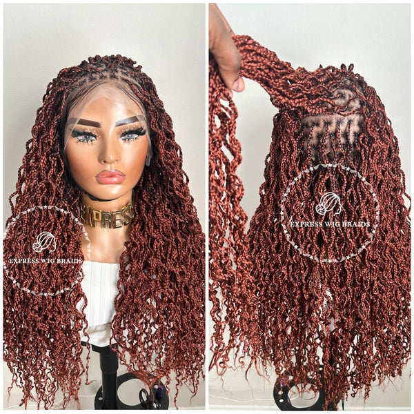 Mixed Lot 19 Wigs Brands Colors Synthetic Twist Wave Braid New And Pre-owned Braided Synthetic Wig Ombre Braided Wig Black Brown Red  main image 3