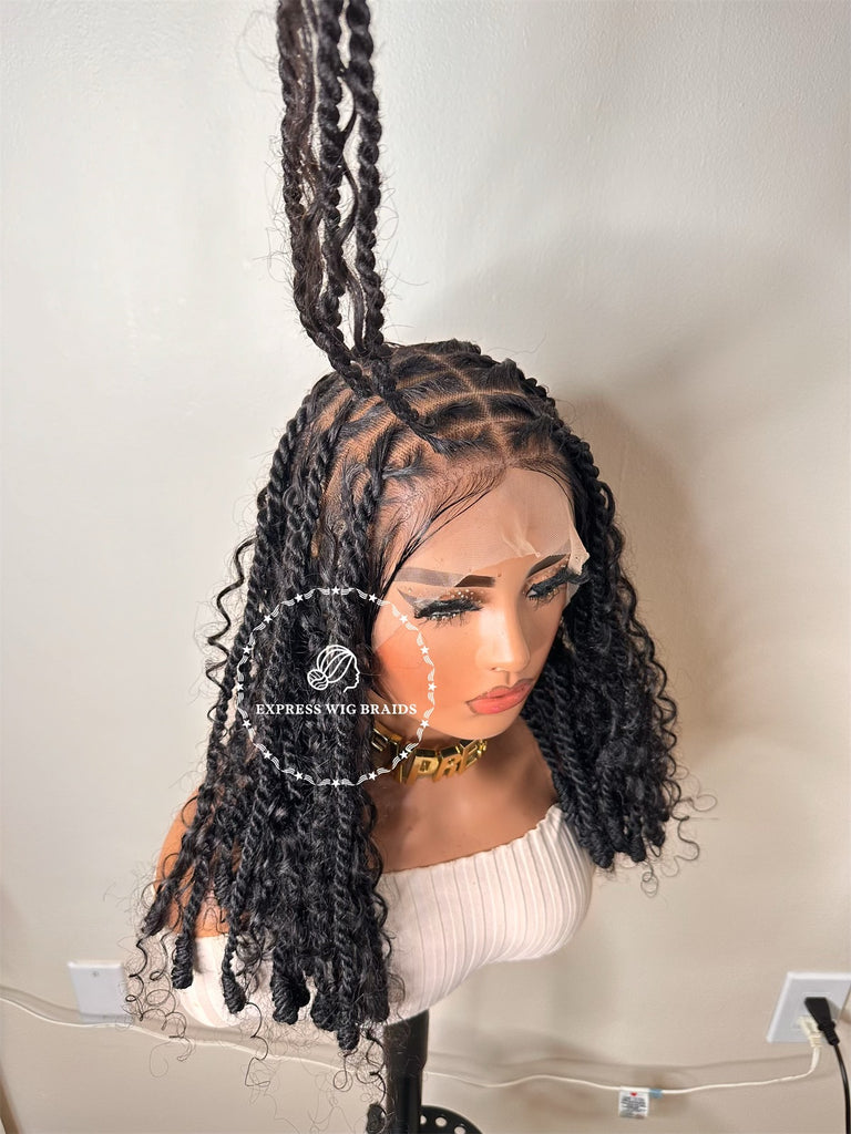 Two Strands Twisted Locs Bohemian Human Hair