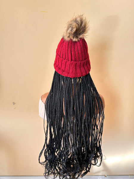Express Wig Braids: Medium Box Braids Wig With Front Lace