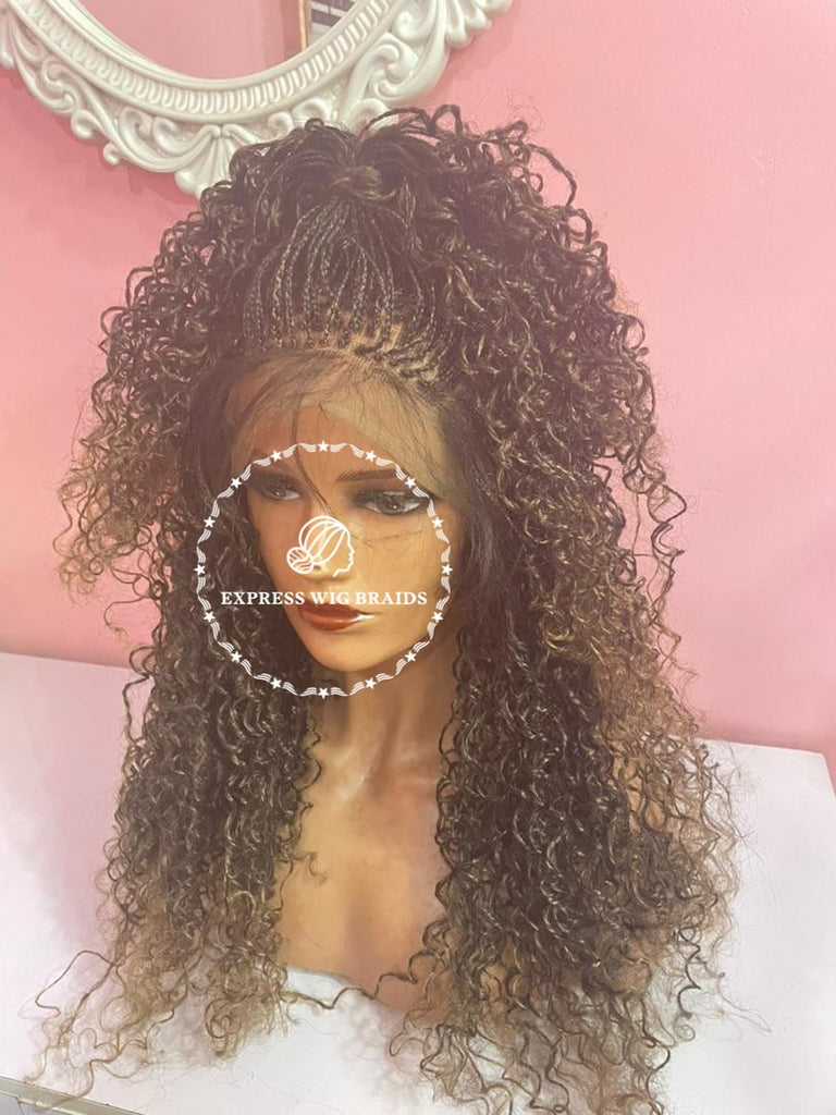 Micro Spiral Braided Twists Curly Edges- Quinette