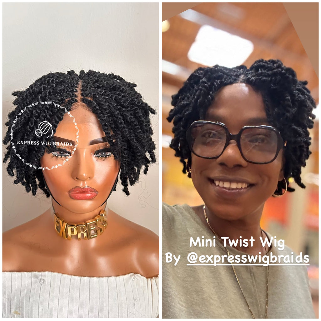 Lightweight Mini Kinky Twist Wig - Shauna