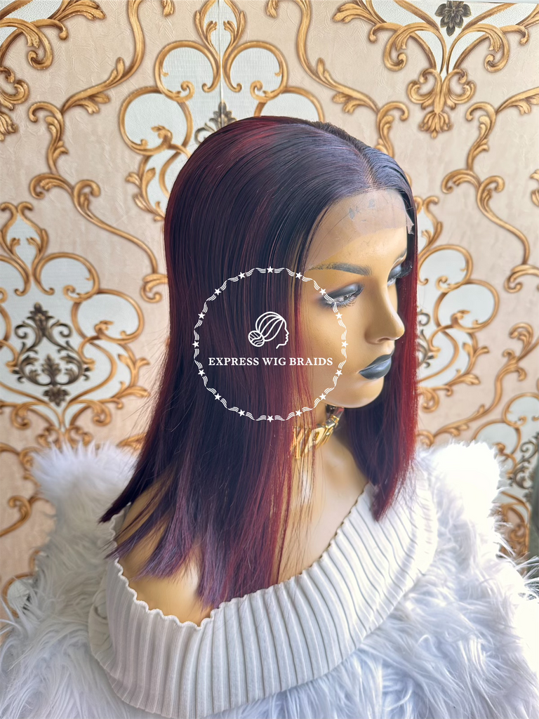 Burgundy Bone Straight-Victoria Virgin Human Hair