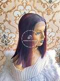 Burgundy Bone Straight-Victoria Virgin Human Hair