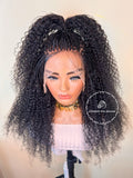 100% Human Hair Kinky Curly Micro Virgin Braid Wig - Miami - Express Wig Braids