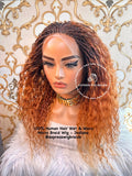 100% Human Hair Wet & Wavy Micro Virgin Braid Wig - Indiana 2 - Express Wig Braids