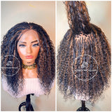 100% Human Hair Wet & Wavy Micro Virgin Braid Wig - Indiana 3