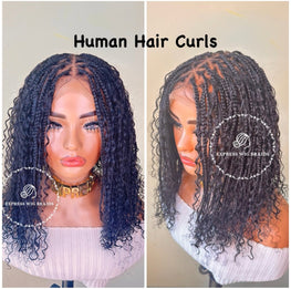 Bohemian Triangle Knotless Braids-Harmony Boho - Express Wig Braids