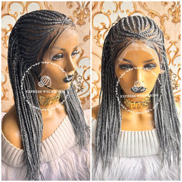 Cornrow-Dominica Salt & Pepper - Express Wig Braids
