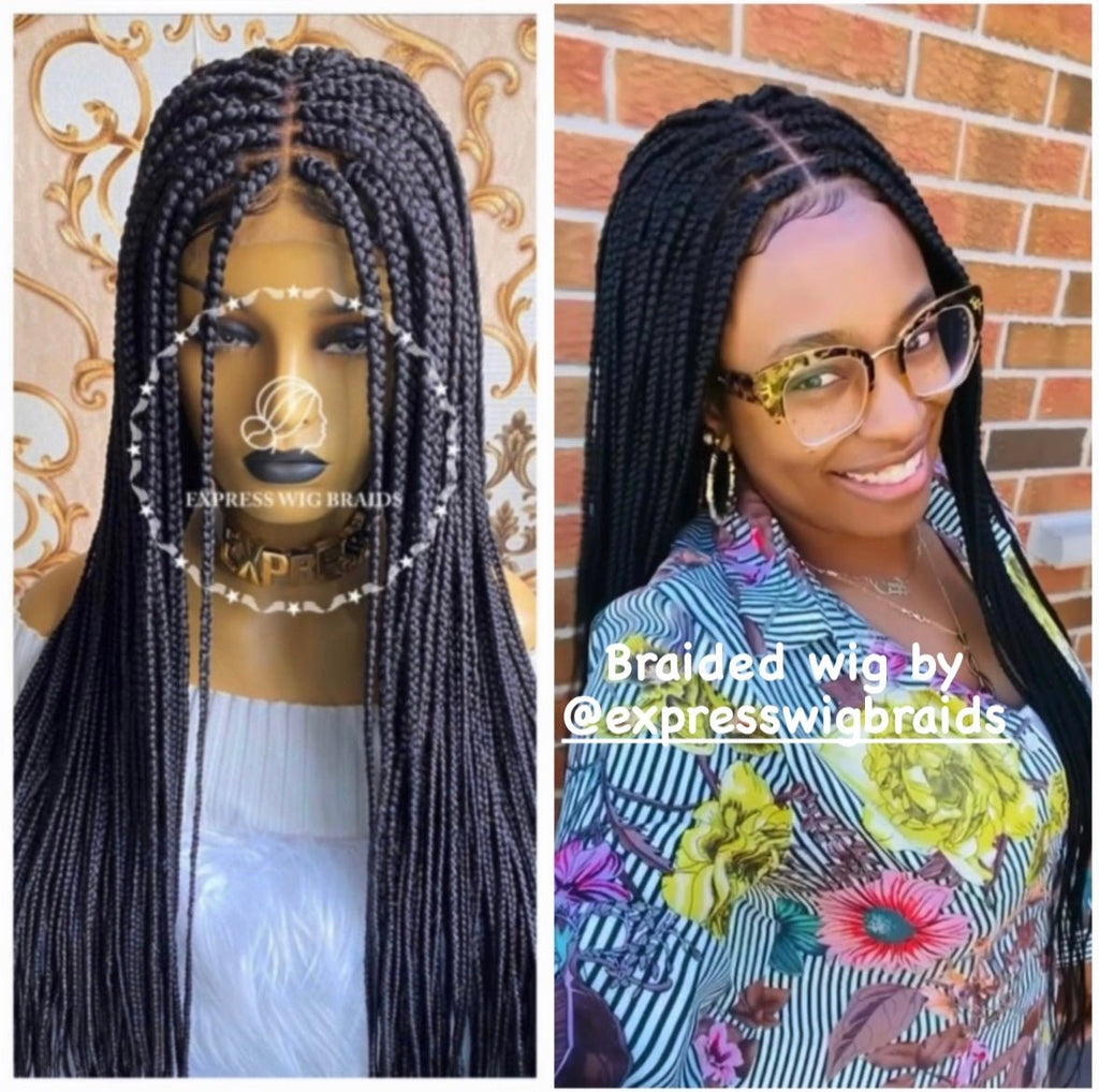 HD Full Lace Medium Box Braids Wig - Diva 3 - Express Wig Braids