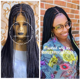 HD Full Lace Medium Box Braids Wig - Diva 3