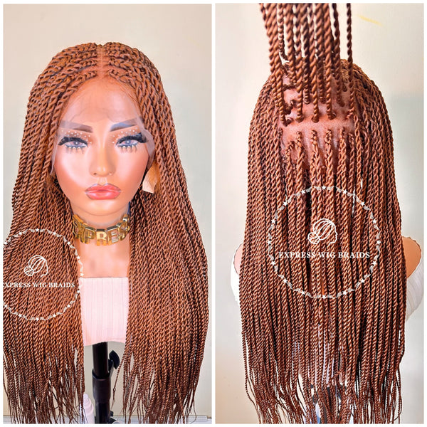 Mia - Knotless Box Braided Wig (Lace Front Wig)