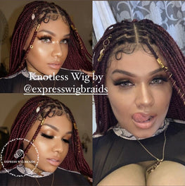 Knotless Braids-Briana Frontal 2 - Express Wig Braids