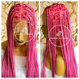 Knotless Braids-Monica Pink On Pink