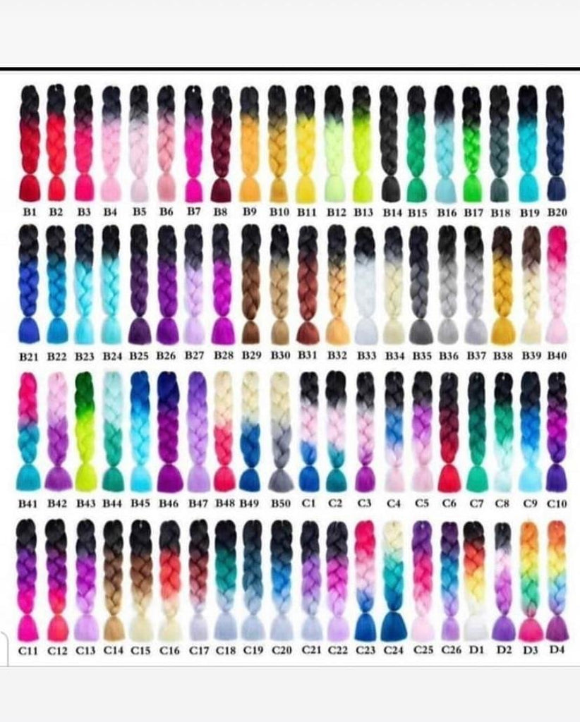 Knotless Braids Ombré 3 Tone-Briana Full Lace 3 - Express Wig Braids