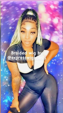 Knotless Ombré-Briana Full Lace 1 - Express Wig Braids