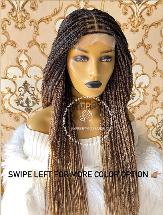 Knotless Ombré-Briana Full Lace 1 - Express Wig Braids