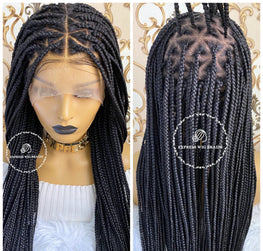 Knotless Triangle Braids-Monica Full Lace - Express Wig Braids