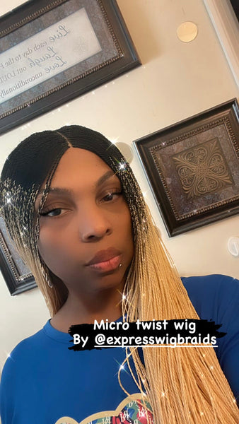 Micro twist top wig