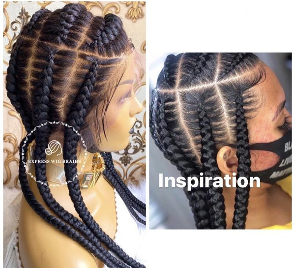 4 Braids Woman, Pop Smoke knotless braids are usually made as