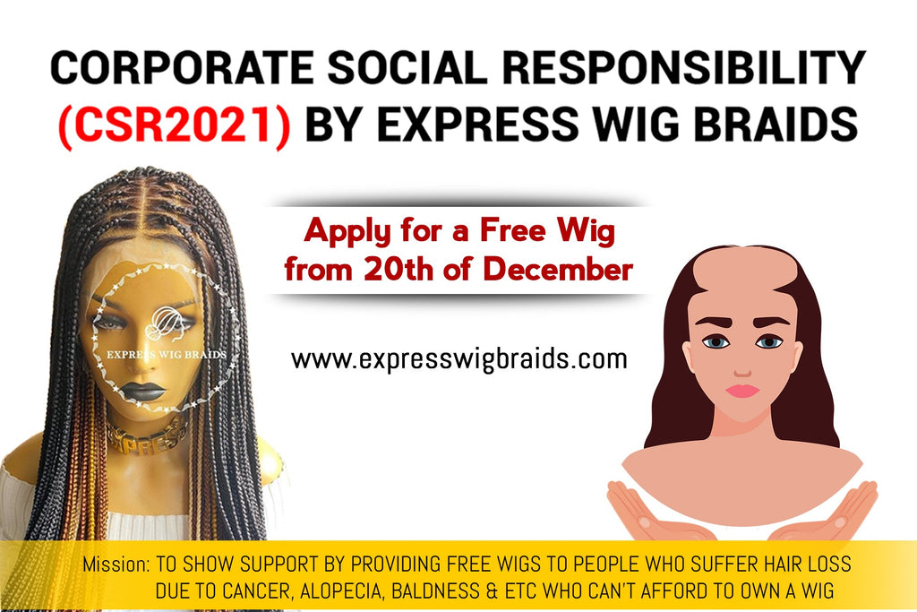Corporate Social Responsibility Free Braided Wigs By Express Wig Braids