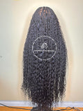 Human Hair Bohemian Knotless Braids With 4C Baby Hairs - Cerina 1