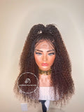 100% Human Hair Kinky Curly Micro Virgin Braid Wig - Miami 3 - Express Wig Braids