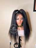 100% Human Hair Micro Kinky Straight Braid Wig - Kelly - Express Wig Braids