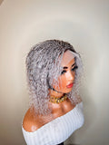 100% Human Hair Wet & Wavy Micro Braid Wig - Indiana Frontal 2 - Express Wig Braids