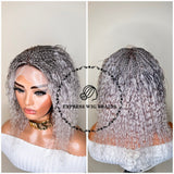 100% Human Hair Wet & Wavy Micro Braid Wig - Indiana Frontal 2 - Express Wig Braids