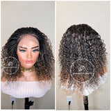 100% Human Hair Wet & Wavy Micro Virgin Braid Wig - Indiana 4