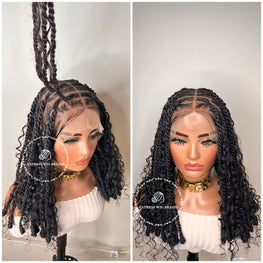 Two Strands Twisted Locs Bohemian Human Hair-1