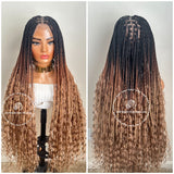 Knotless Goddess Braids 3 Tone Ombre-April