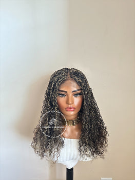 Human Hair Micro Curly Twist Closure Wig - Isadora 3