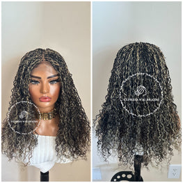 Human Hair Micro Curly Twist Closure Wig - Isadora 3