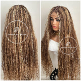 Human Hair Bohemian Knotless Braids 27/33/613 - Tina