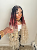 Knotless Goddess Braids 3 Tone Ombre-April