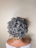 Micro Short Curly Braids - Esther Salt And Pepper