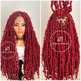 Distressed Butterfly Faux Locs Wig - Nicki 4