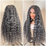 Salt and Pepper Bohemian Knotless Braid Wig-Beyoncé Sasha-1