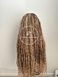 Human Hair Bohemian Knotless Braids 27/33/613 - Tina