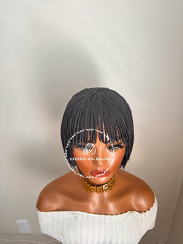 Bangs Micro Bob Braids-Malika 1