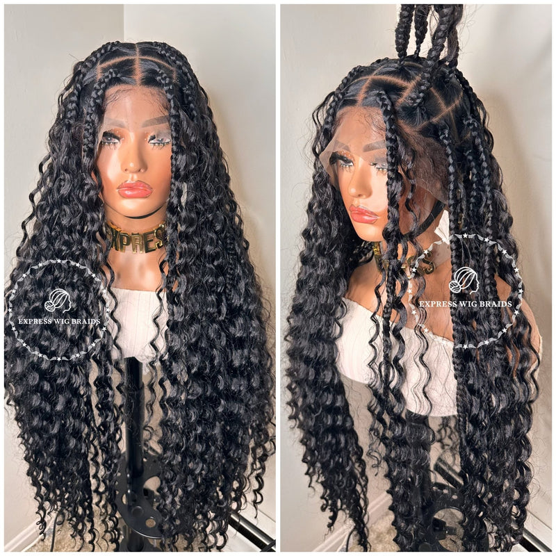 Bohemian Knotless Braids Goddess - Rihanna - Express Wig Braids