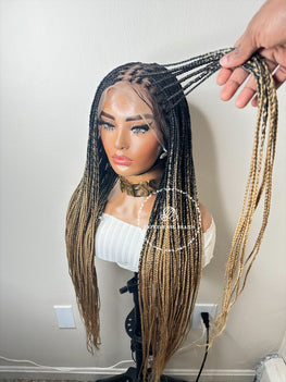 Knotless Ombré 2 Tone Braids - Briana
