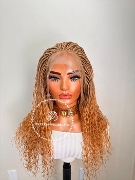 Human Hair Wet & Wavy Micro Braid Wig - Indiana 10