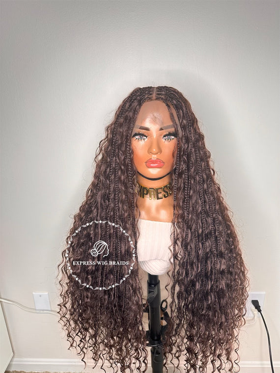 Dark Blonde 33 Bohemian Knotless Braids Goddess - Beyoncé Sasha