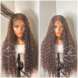 Dark Auburn 33 Bohemian Knotless Braids Goddess - Beyoncé Sasha